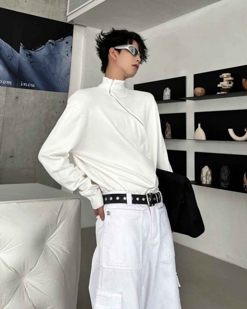 Zip-up Track Sweater TNS0009 - KBQUNQ｜韓国メンズファッション通販サイト